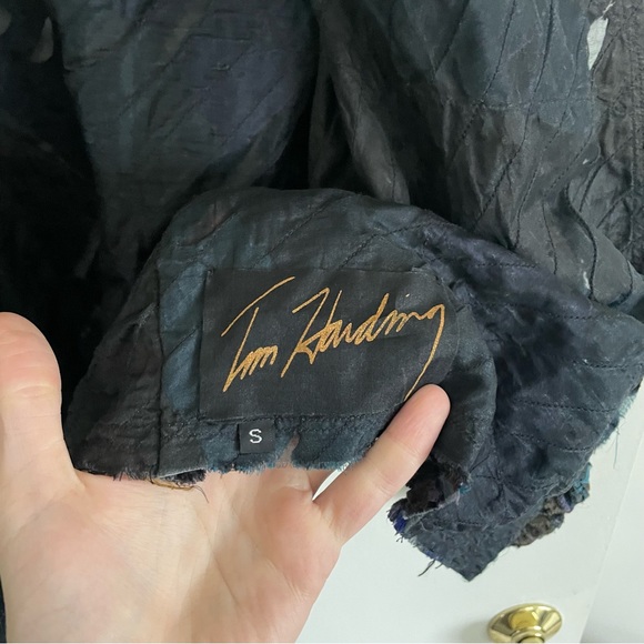 Tim Harding Shirred Silk Art Jacket size S - Picture 5 of 5